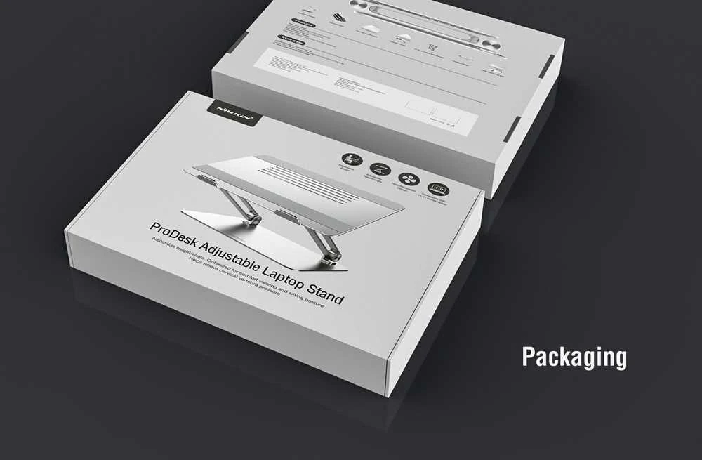 Reguliuojamas stovas monitoriui / nešiojamam kompiuteriui Nillkin ProDesk (pilkas)