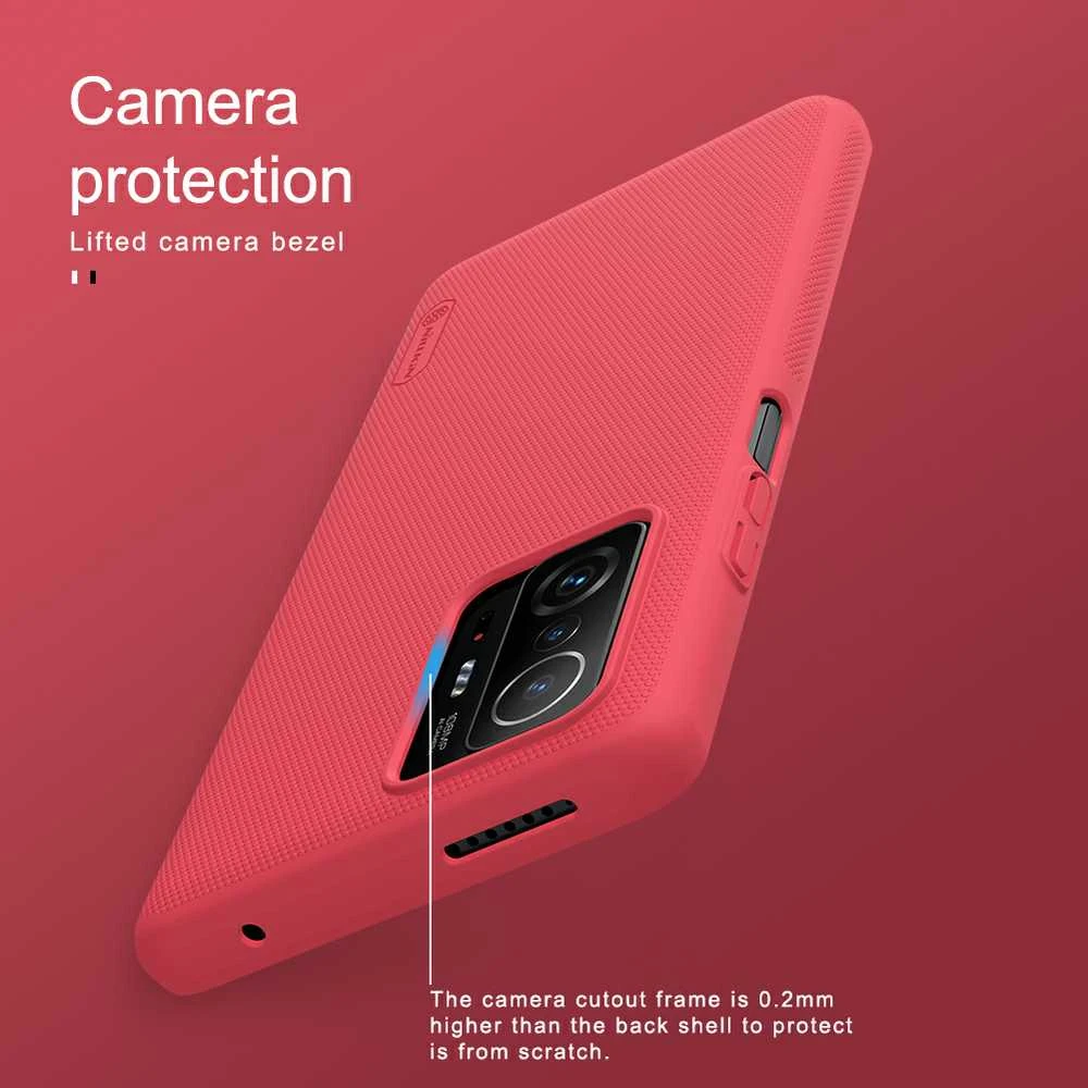 Nillkin Super Frosted Shield dėklas, skirtas Xiaomi 11T/11T Pro (juodas)