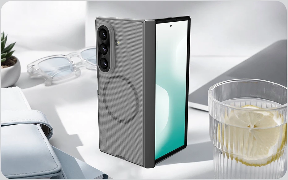 Nillkin Super Frosted FOLD Magnetic Back dėklas skirtas Samsung Galaxy Z Fold 8 Ultra juodos spalvos