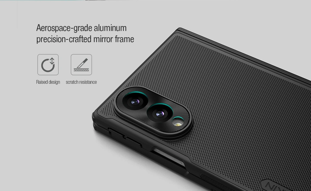 Nillkin Super Frosted FOLD Magnetic Back dėklas skirtas Samsung Galaxy Z Fold 8 juodos spalvos