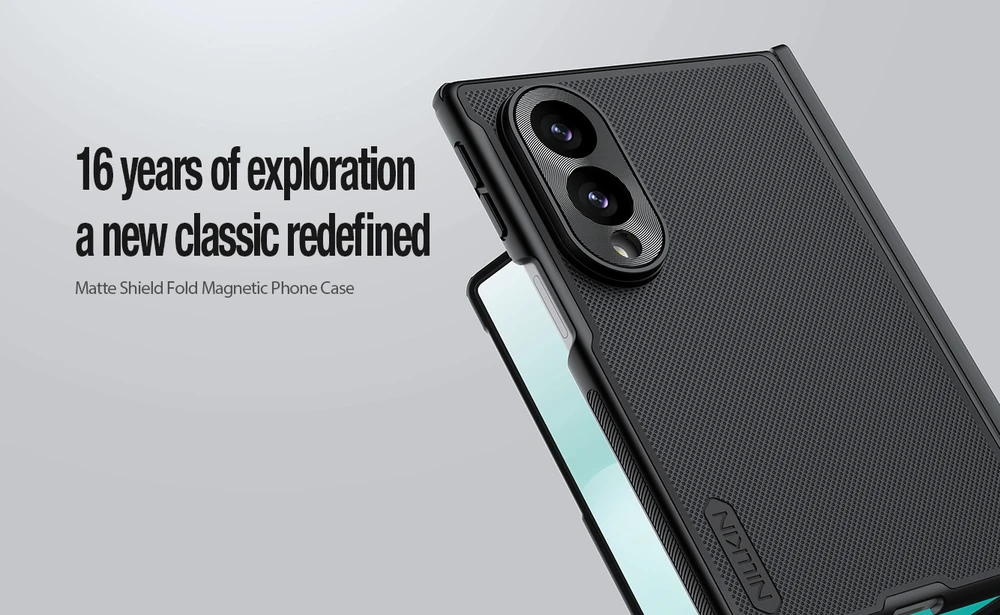 Nillkin Super Frosted FOLD Magnetic Back dėklas skirtas Samsung Galaxy Z Fold 8 juodos spalvos