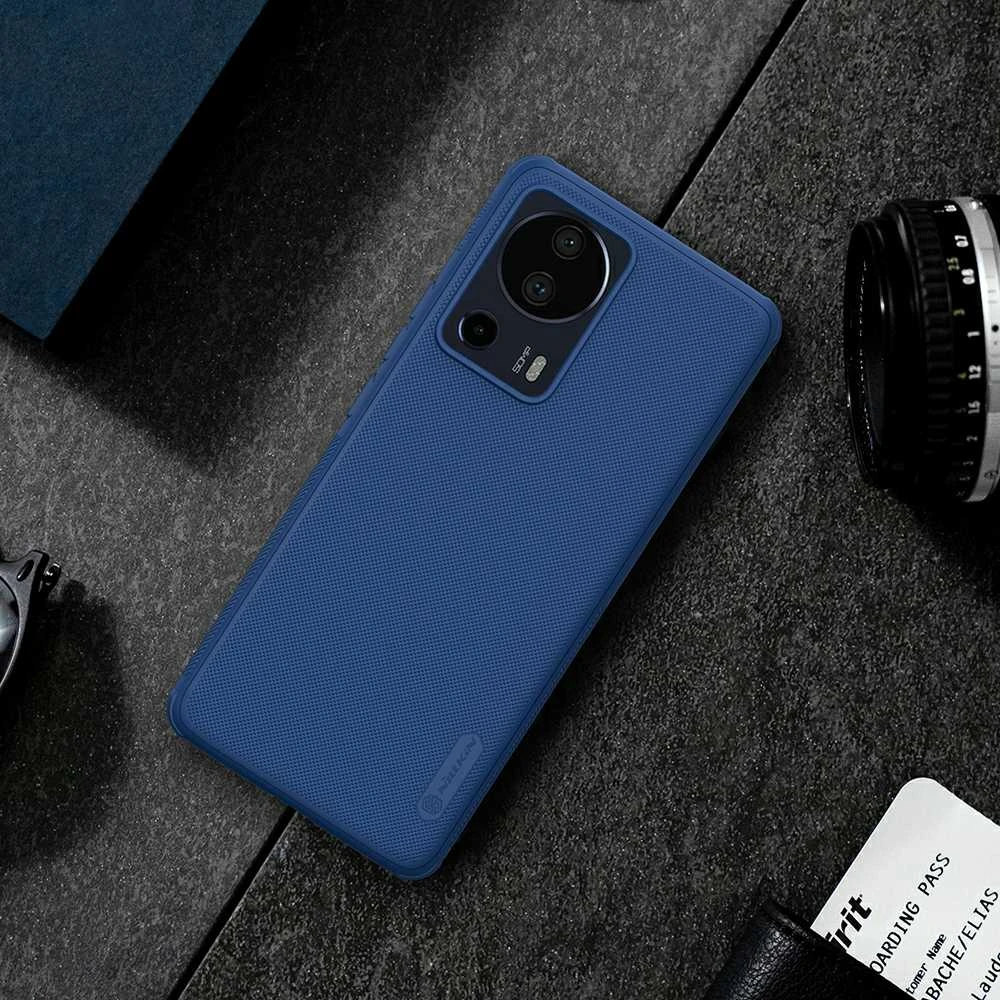 Dėklas Nillkin Super Frosted Shield Pro Xiaomi 13 Lite mėlynas