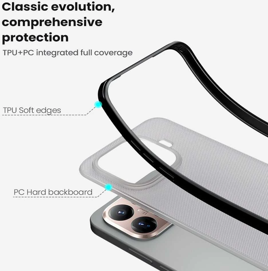 Nillkin Super Frosted PRO Back dėklas skirtas Xiaomi 15T Pro Transparent Juodas