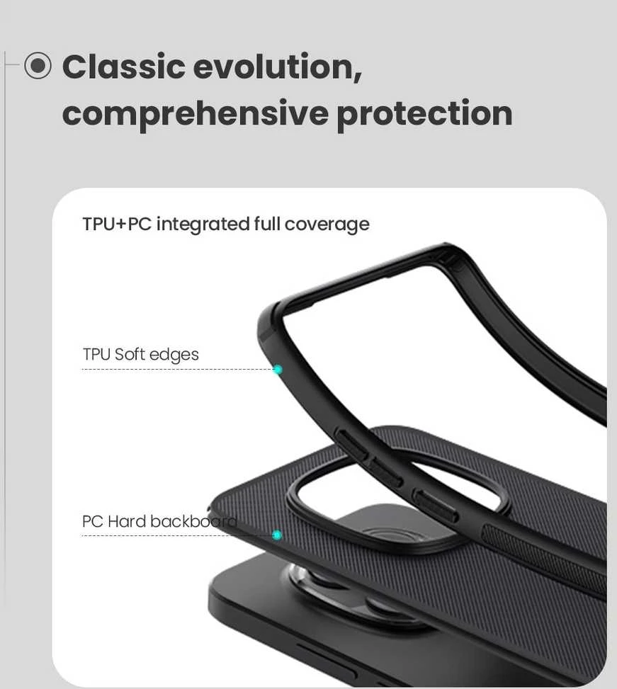 Nillkin Super Frosted PRO Back dėklas skirtas Xiaomi Redmi Note 15 Pro 5G Juodas