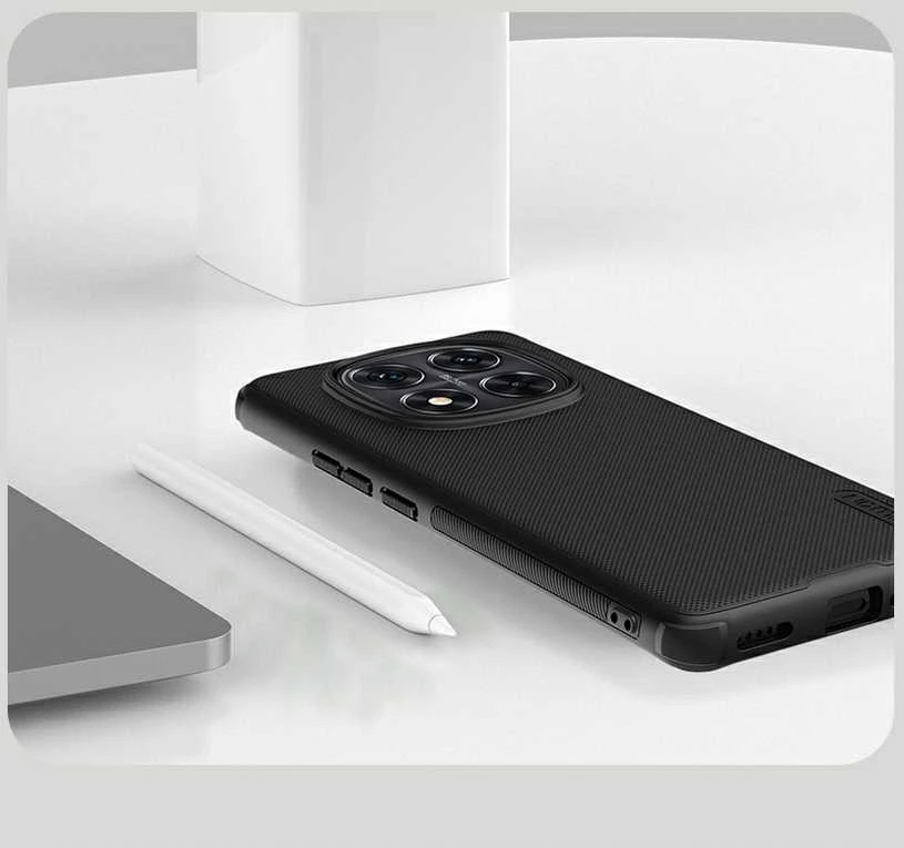 Nillkin Super Frosted PRO Back Xiaomi Redmi Note 14 Pro+ 5G dėklas telefonui juodos spalvos