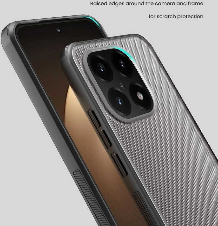 Nillkin Super Frosted PRO Back dėklas skirtas Xiaomi 15T Transparent juodos spalvos