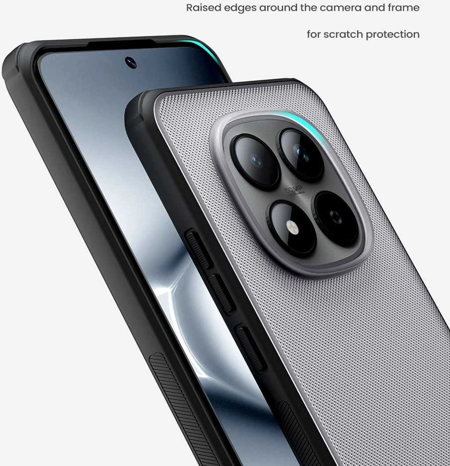 Nillkin Super Frosted PRO Back dėklas skirtas Xiaomi Redmi Note 15 Pro 5G Transparent Juodas