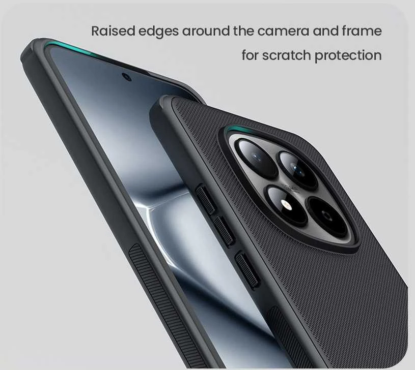Nillkin Super Frosted PRO Back dėklas skirtas Xiaomi Redmi Note 15 Pro+ 5G Juodas