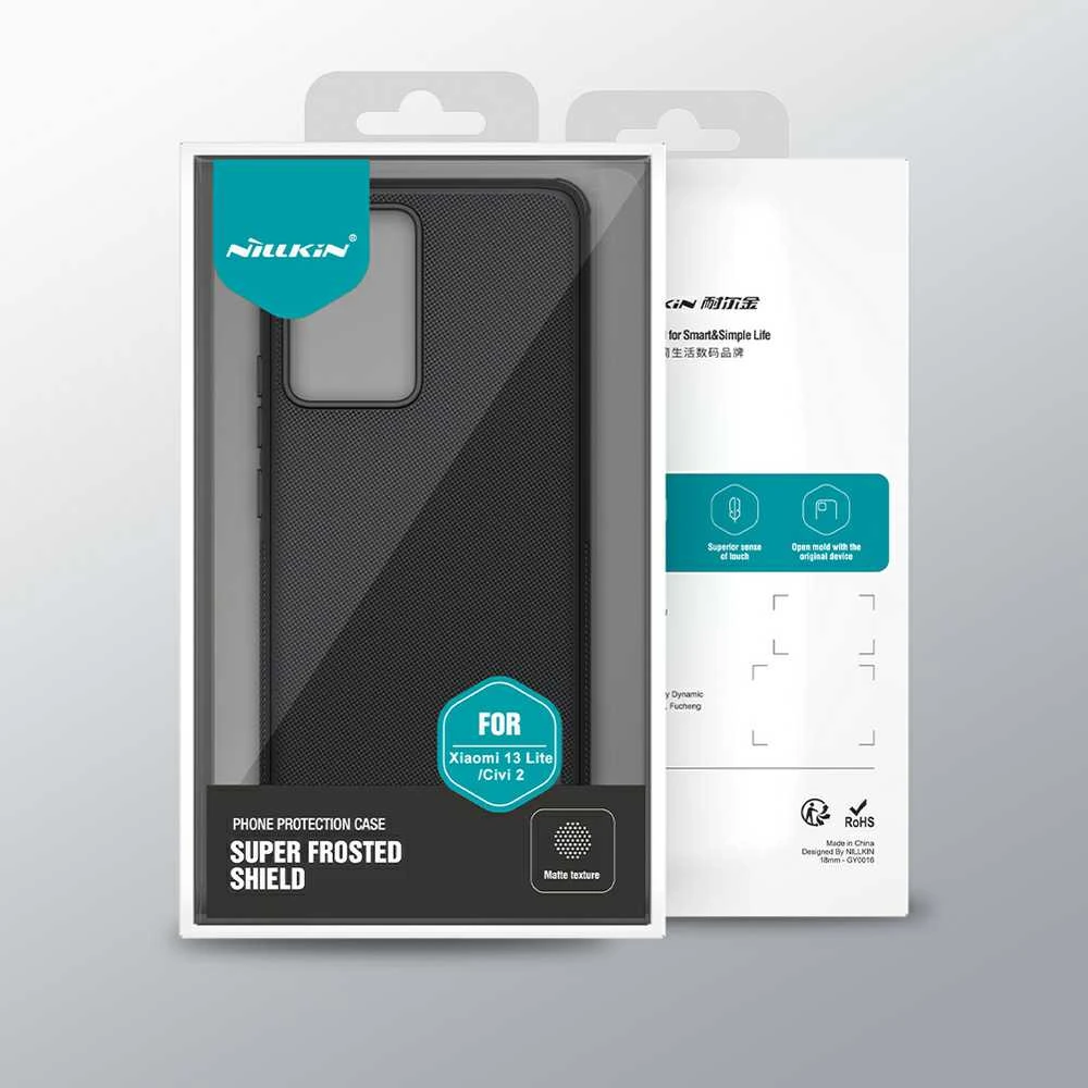 Dėklas Nillkin Super Frosted Shield Pro Xiaomi 13 Lite mėlynas