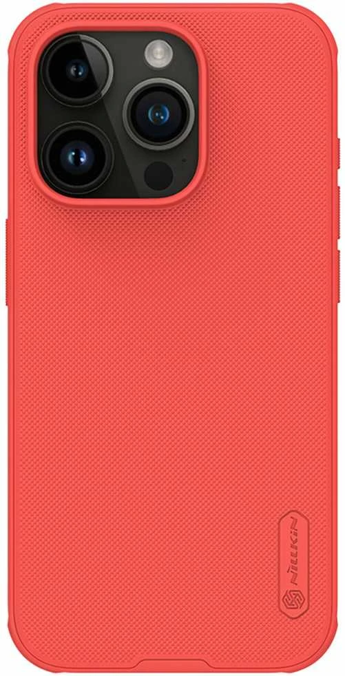 Dėklas Nillkin Super Frosted Shield Pro Apple iPhone 15 Pro raudonas