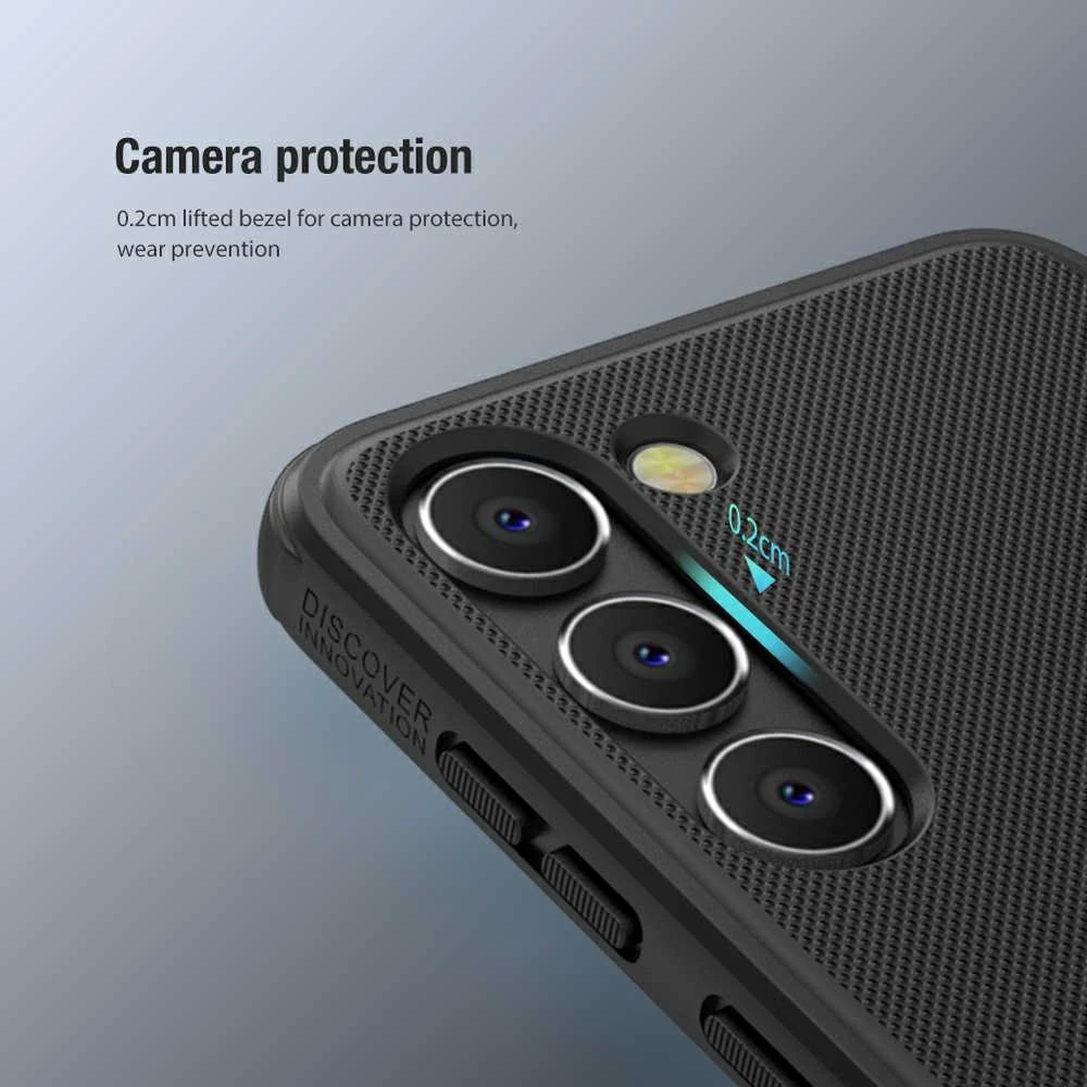 Dėklas Nillkin Super Frosted Shield Pro Samsung S916 S23 Plus 5G raudonas