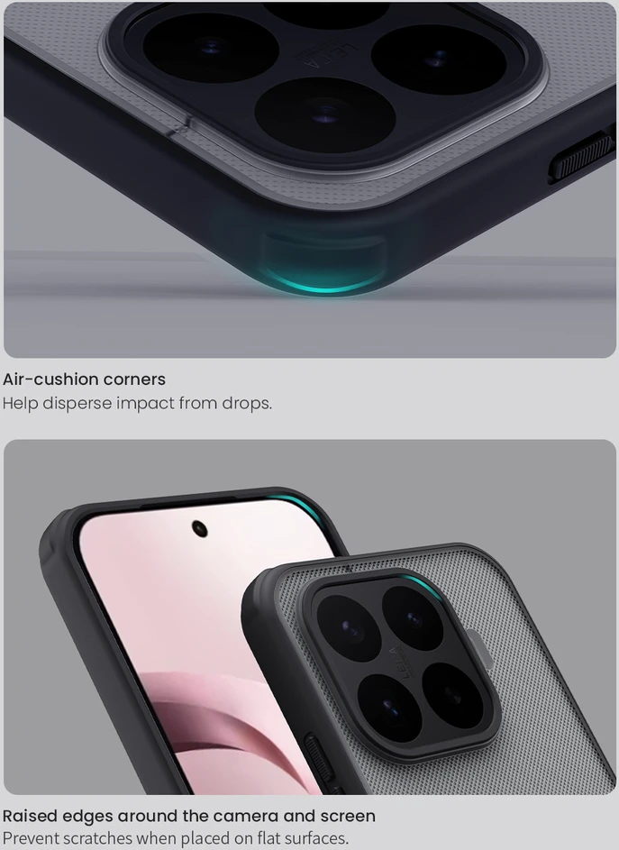 Nillkin Super Frosted PRO Back Dėklas Xiaomi 17T juodos spalvos