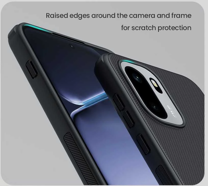 Nillkin Super Frosted PRO Back dėklas skirtas OnePlus 15R juodos spalvos
