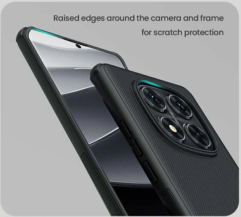 Nillkin Super Frosted PRO Back Xiaomi Redmi Note 14 Pro 5G/Poco X7 5G dėklas telefonui juodos spalvos