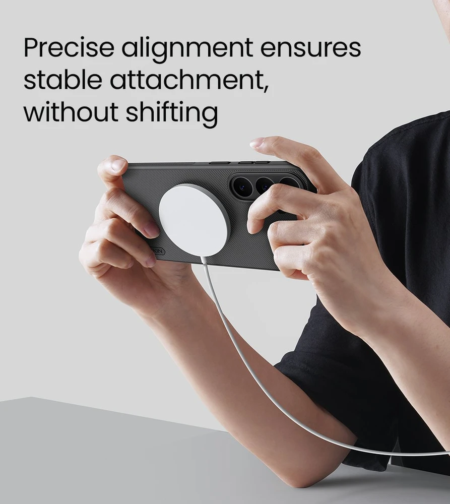 Dėklas Nillkin Super Frosted PRO Magnetic Back Cover for Samsung Galaxy S26 FE Juodas