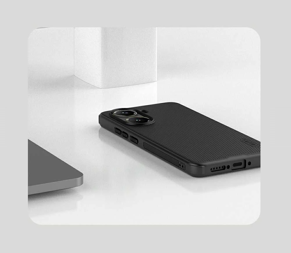 Dėklas Nillkin Super Frosted PRO Magnetic Back Cover skirtas Poco X7 Pro 5G juodos spalvos