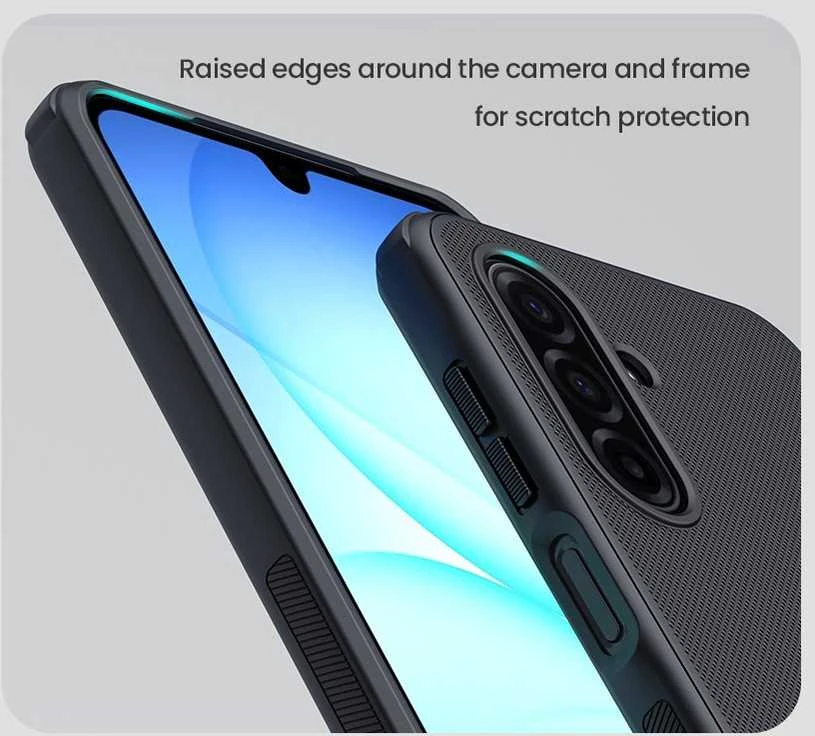 Nillkin Super Frosted PRO Magnetic Back dėklas skirtas Samsung Galaxy A17 5G juodos spalvos