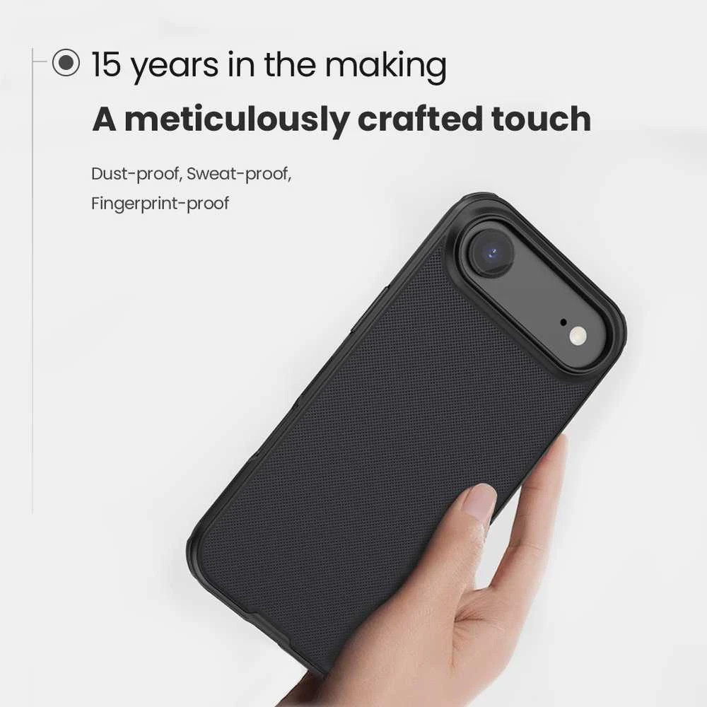 Nillkin Super Frosted PRO Magnetic Back dėklas skirtas Apple iPhone Air juodos spalvos