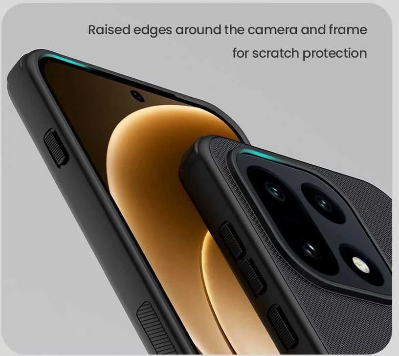 Nillkin Super Frosted PRO Magnetic Back dėklas skirtas OnePlus 15 juodos spalvos