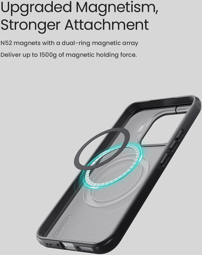 Dėklas Nillkin Super Frosted Shield Pro Magnetic Case for Xiaomi 17T Pro transparent juodas