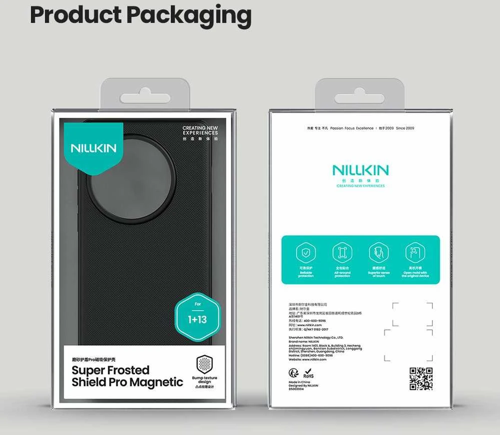 Nillkin Super Frosted PRO Magnetic Back OnePlus 13 dėklas telefonui juodos spalvos