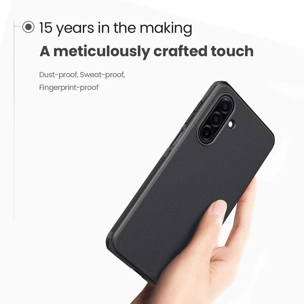 Nillkin Super Frosted PRO Magnetic Back dėklas skirtas Samsung Galaxy A17 5G juodos spalvos