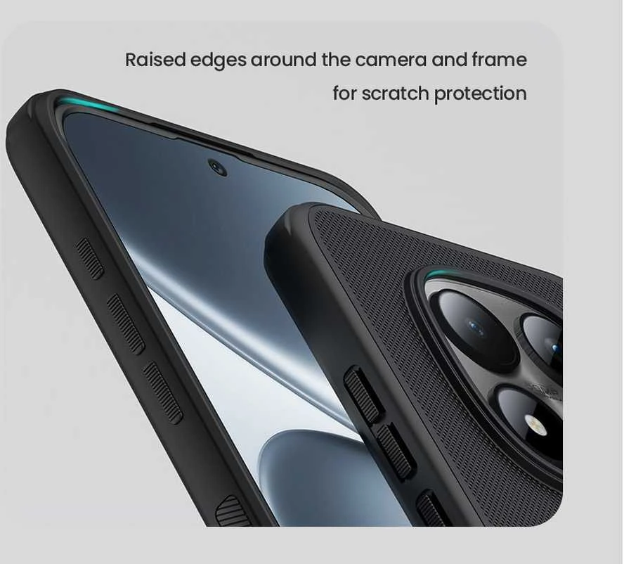 Nillkin Super Frosted PRO Magnetic Back dėklas skirtas Xiaomi Redmi Note 15 Pro 5G Juodas