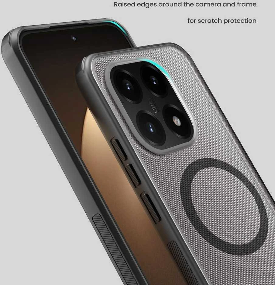 Nillkin Super Frosted PRO Magnetic Back dėklas skirtas Xiaomi 15T Transparent juodos spalvos