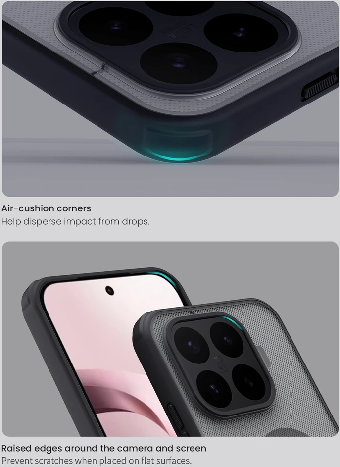 Nillkin Super Frosted PRO Magnetic Back Dėklas Xiaomi 17T juodos spalvos