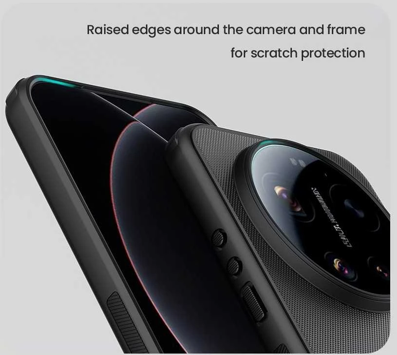 Nillkin Super Frosted PRO Magnetic Back dėklas skirtas Xiaomi 17 Ultra juodos spalvos