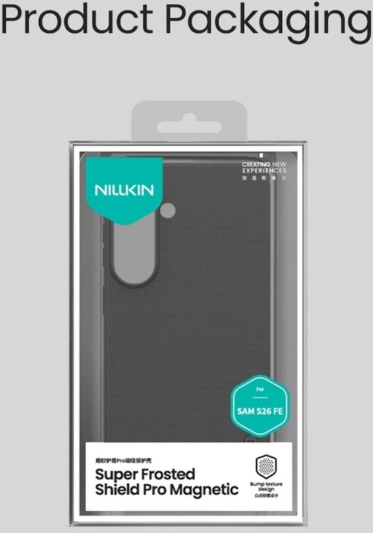 Dėklas Nillkin Super Frosted PRO Magnetic Back Cover for Samsung Galaxy S26 FE Juodas