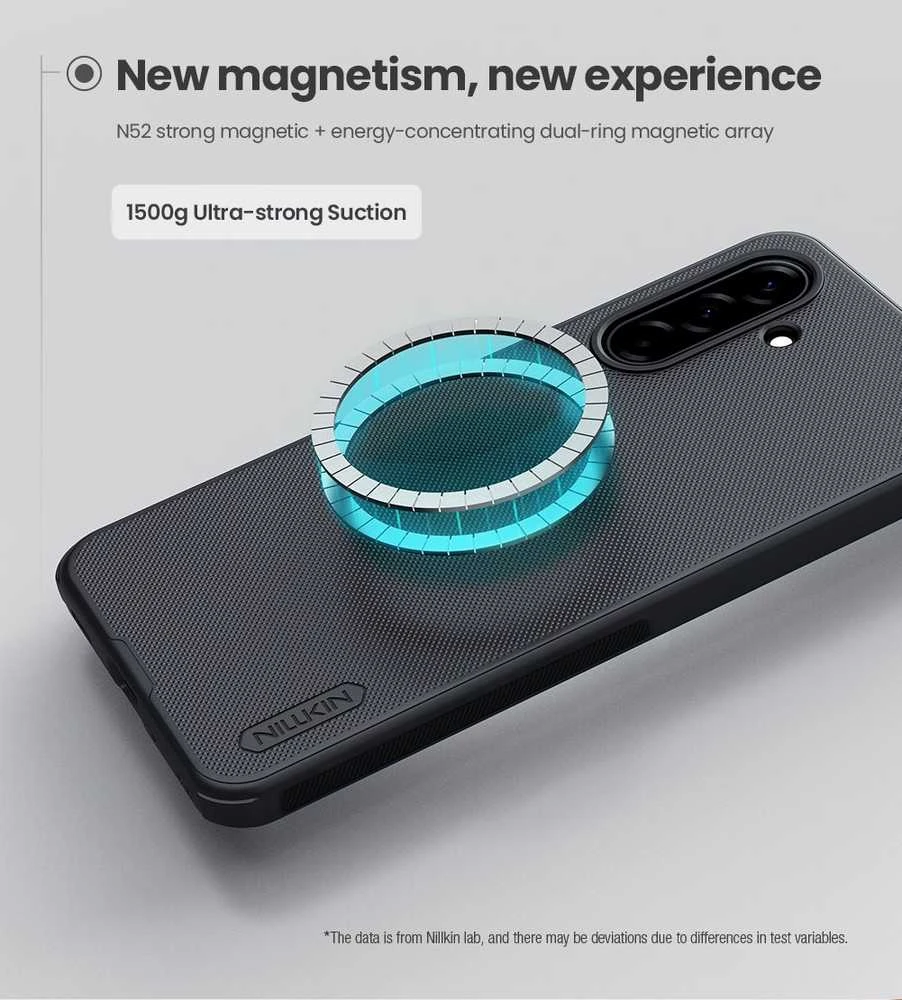 Nillkin Super Frosted PRO Magnetic Back dėklas skirtas Samsung Galaxy A17 5G juodos spalvos