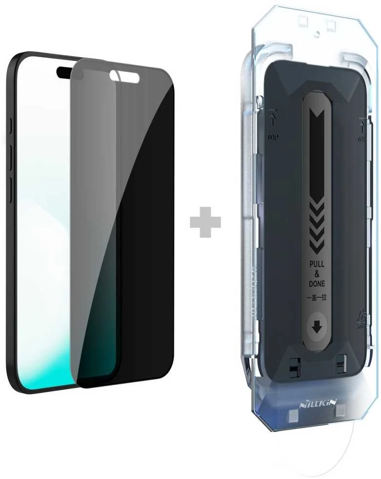 Nillkin Apsauginis stiklas 0.25mm Guardian 2.5D skirtas Apple iPhone Air juodos spalvos (su aplikatoriumi)