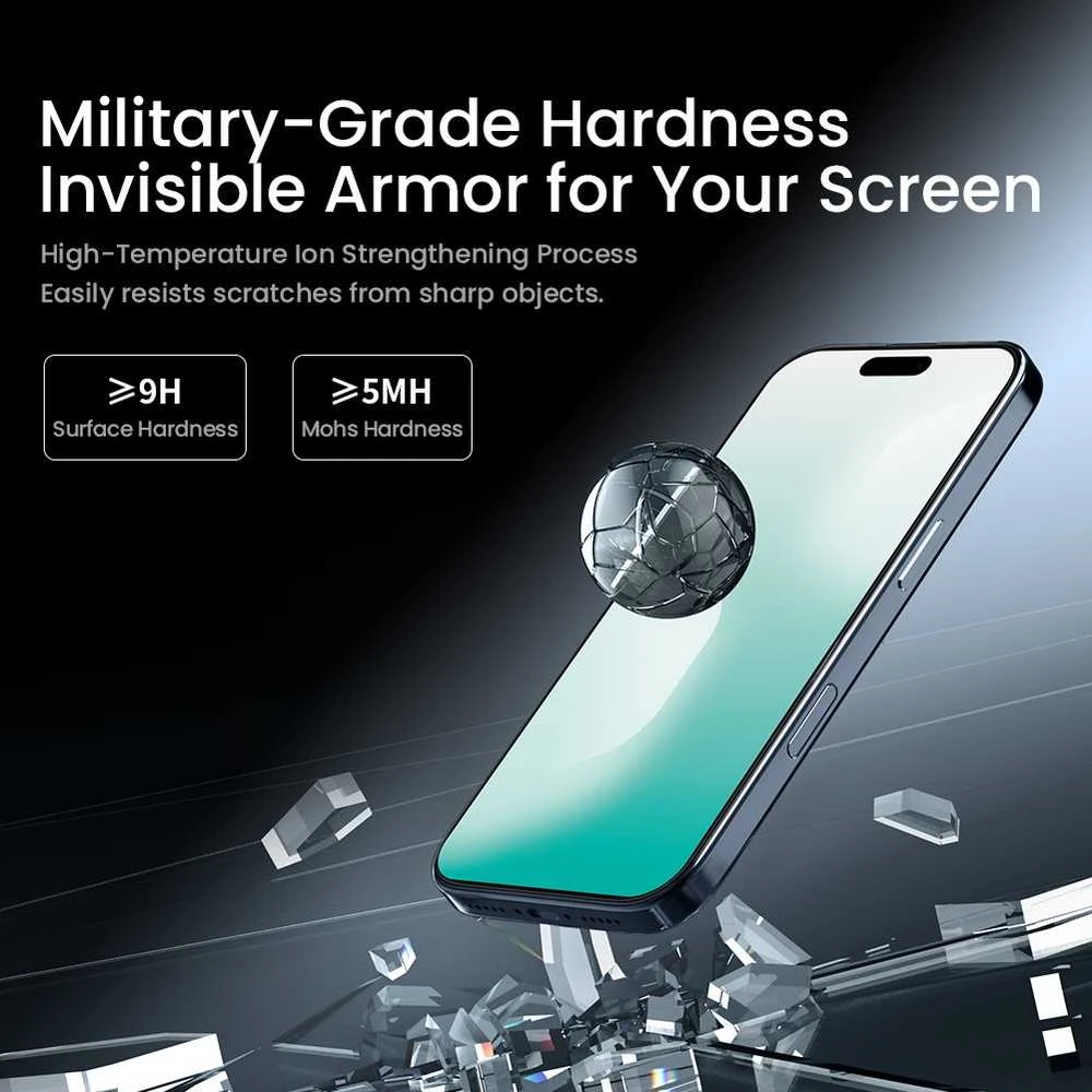 Nillkin Apsauginis stiklas 0.2mm H+ PRO 2.5D Anti-reflective skirtas Apple iPhone 17 Pro (su aplikatoriumi)