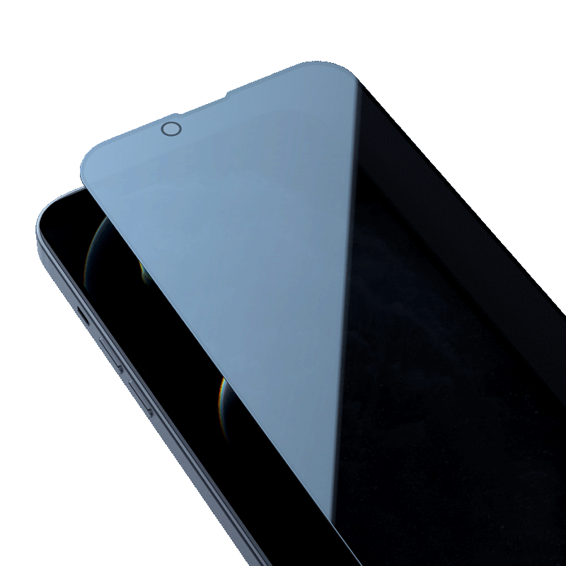 Apsauginis stiklas telefonui iPhone 13 / 13 Pro / 14 Nillkin Privacy juodos spalvos krašteliu