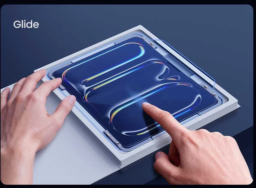 Nillkin Apsauginis stiklas 0,4 mm H+ skirtas iPad Air 13 2024/25/26/Pro 13 2024/25 (su uždėjimo rėmeliu)