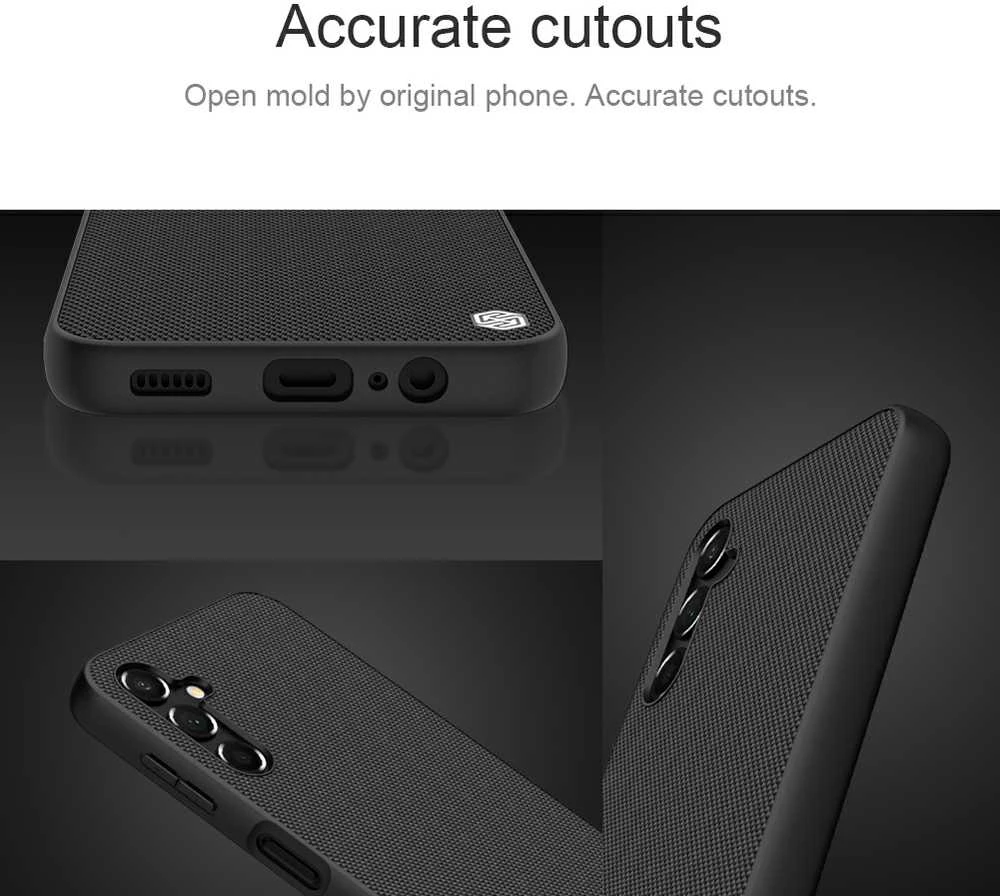 Dėklas Nillkin Textured Case Samsung A145 A14 4G/A146 A14 5G juodas