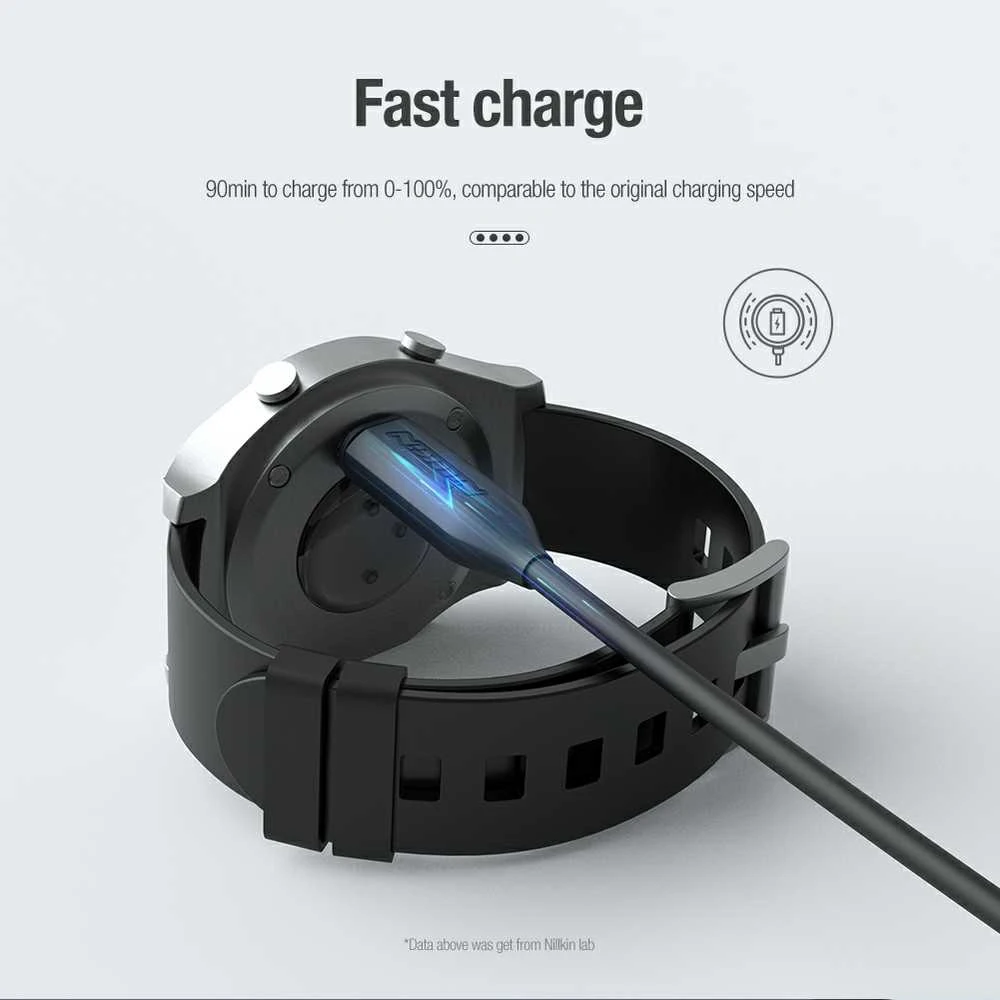 Nillkin Garmin Watch USB įkrovimo laidas (juodas)