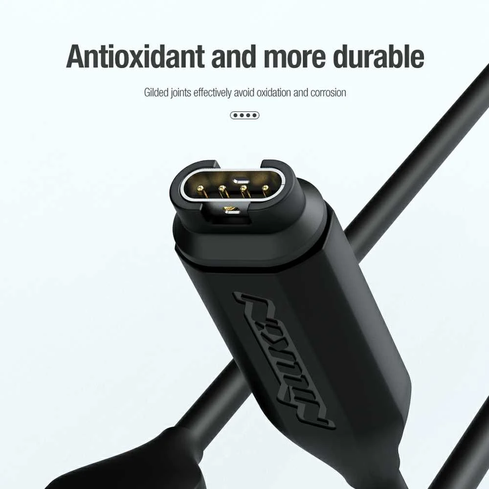 Nillkin Garmin Watch USB įkrovimo laidas (juodas)