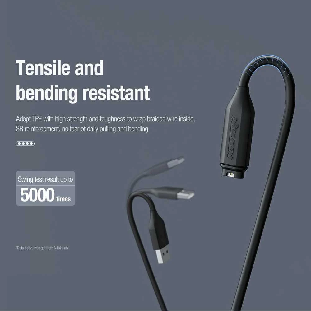 Nillkin Garmin Watch USB įkrovimo laidas (juodas)