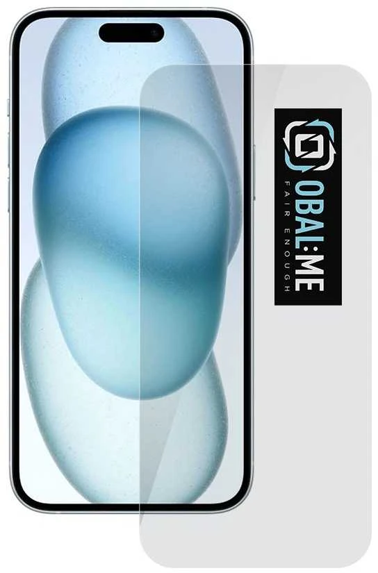 OBAL:ME 2.5D apsauginis stiklas telefonui Apple iPhone 15 Plus Clear