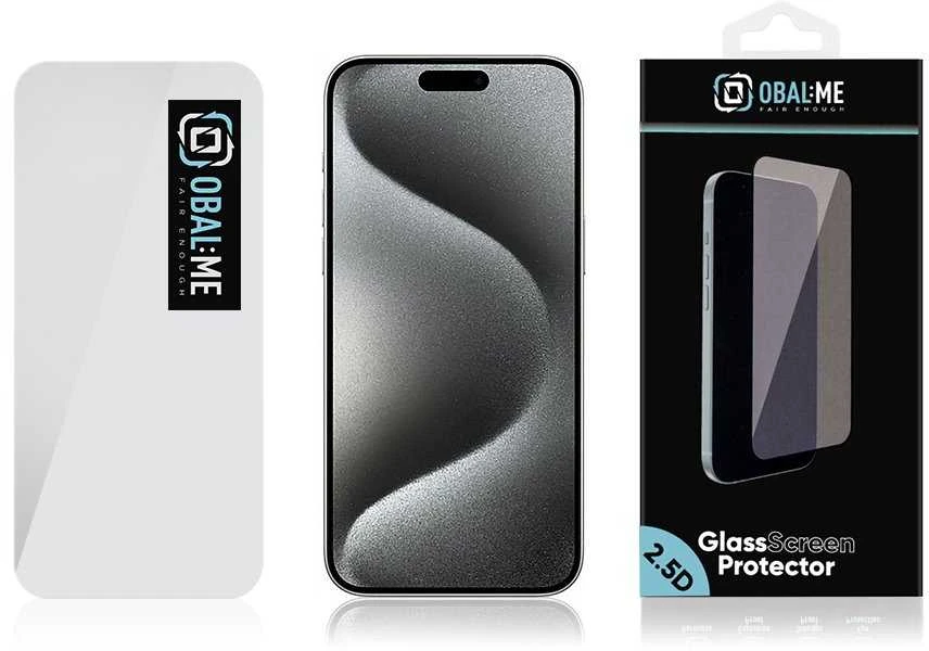 OBAL:ME 2.5D apsauginis stiklas Apple iPhone 16 Pro Max Clear