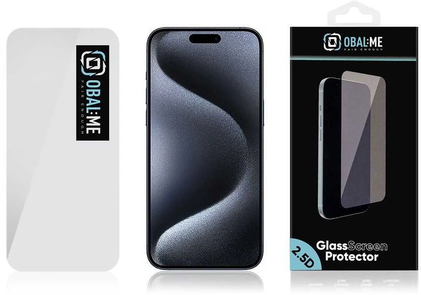 OBAL:ME 2.5D apsauginis stiklas Apple iPhone 16 Pro Clear