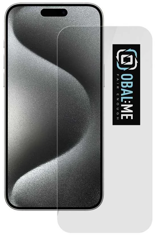 OBAL:ME 2.5D apsauginis stiklas telefonui Apple iPhone 15 Pro Max Clear