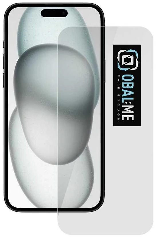 OBAL:ME 2.5D apsauginis stiklas telefonui Apple iPhone 15 Clear