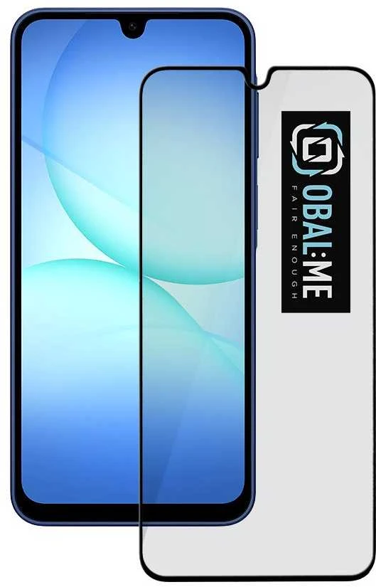 OBAL:ME 5D Apsauginis stiklas ekranui, skirtas Samsung Galaxy A17 4G/5G Juodas