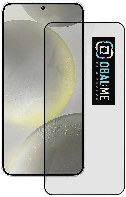 OBAL:ME 5D apsauginis stiklas telefonui Samsung Galaxy S24 Plus Juodas