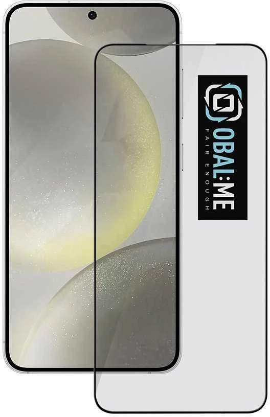 OBAL:ME 5D apsauginis stiklas telefonui Samsung Galaxy S24 Juodas