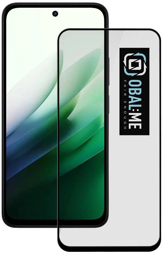 OBAL:ME 5D Glass Apsauginis stklas skirtas Xiaomi Redmi 15 5G Juodas