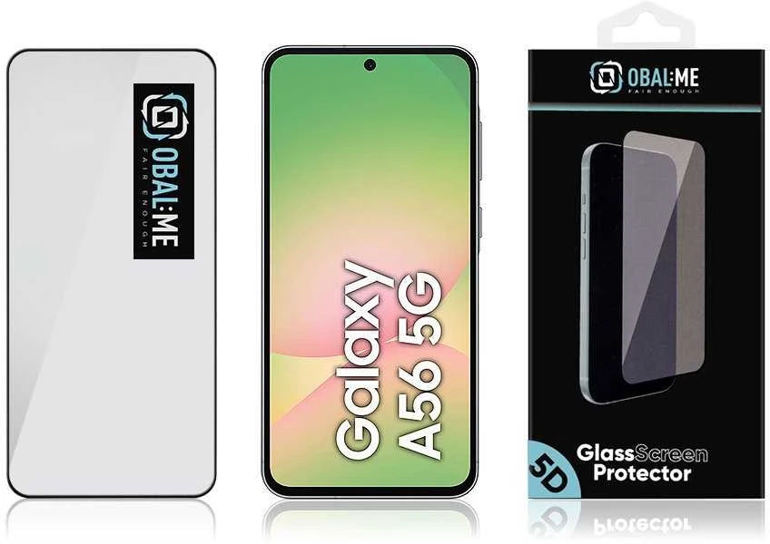 OBAL:ME 5D ekrano apsauga Samsung Galaxy A56 5G Juodas